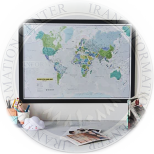 نقشه های دیواری در طرح و قاب متنوع